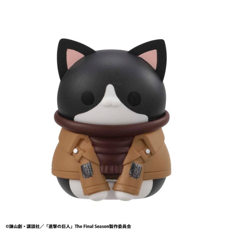 Attack on Titan Mega Cat Project Mini Figures Attack on Tinyan Gathering Scout Regiment danyan! 3 cm 2