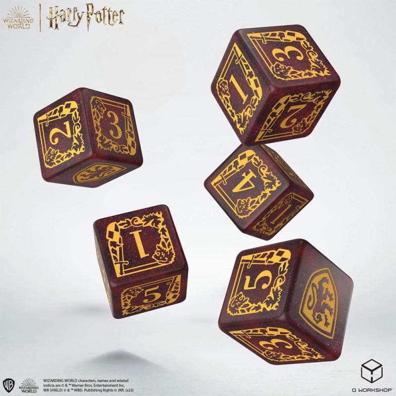 Harry Potter Dice Set Gryffindor Dice & Pouch Set (5)