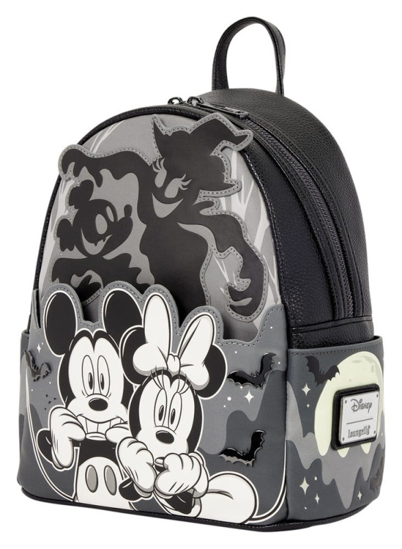 Mickey & Minnie by Loungefly Mini Backpack Ghost Light Up Glow 2
