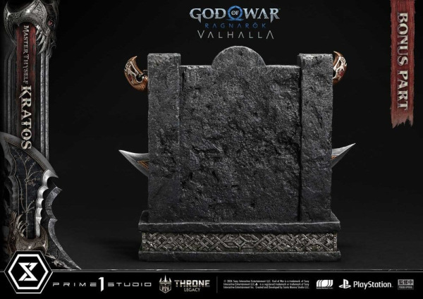 Throne Legacy God of War Series Statue 1/3 Ragnarok Master Thyself Kratos Bonus Version 67 cm 5