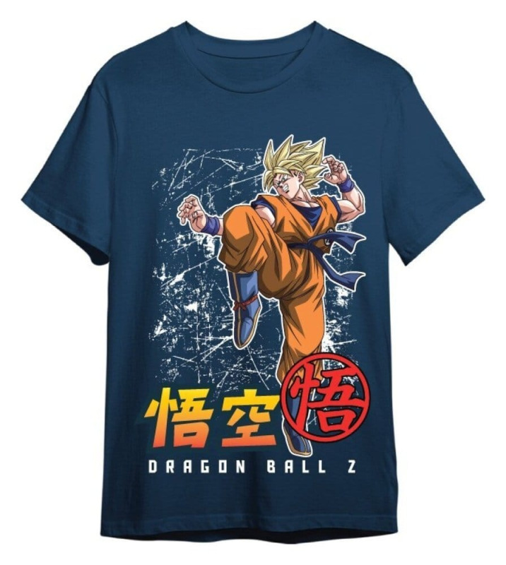 Dragon Ball Z T-Shirt Goku Super Saiyan Denim Size S 1