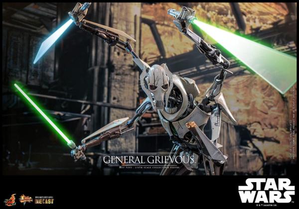 Star Wars Movie Masterpiece Diecast Action Figure 1/6 General Grievous 42 cm