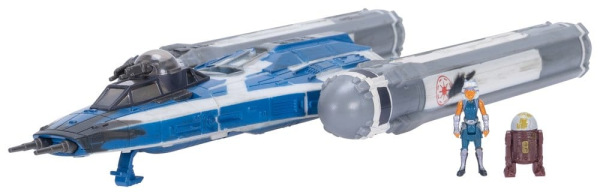 Star Wars Medium Vehicle & Figure set BTL-B Y-wing & Ahsoka & R7-A7 1