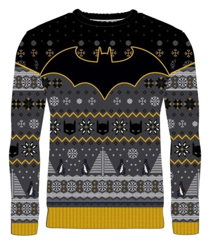 Batman Christmas Sweater Penguin Size XXL 3