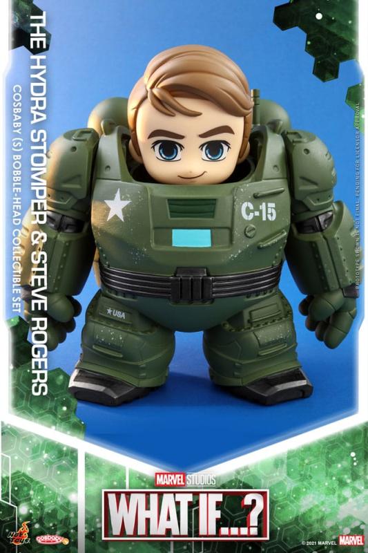 What If...? Cosbaby (S) Mini Figures Hydra Stomper & Steve Rogers 10 cm