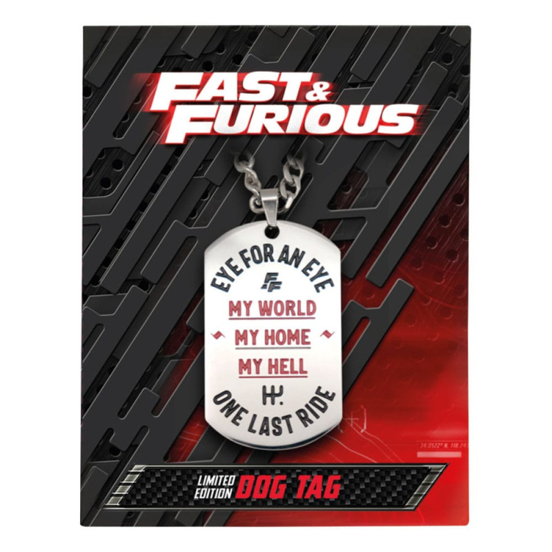 Fast & Furious Dog Tags with ball chain 7