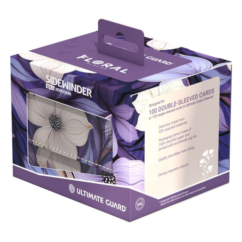 Ultimate Guard Sidewinder 100+ Xenoskin "Floral Places" - Moonlit Glen 8