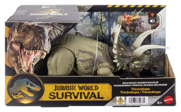 Jurassic World: Survival Action Figure Wild Roar Triceratops 31 cm 1