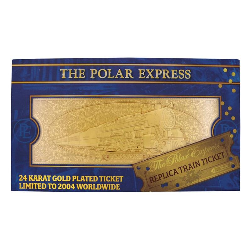 Polar Express Replica Train Ticket 24k Gold Plated Limited Edition 5