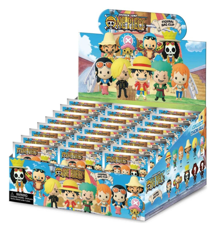 One Piece 3D Foam Bag Clips Serie 1 Display (24)