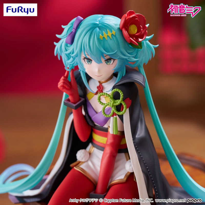 Hatsune Miku Noodle Stopper PVC Statue Flower Fairy Camellia 15 cm 7