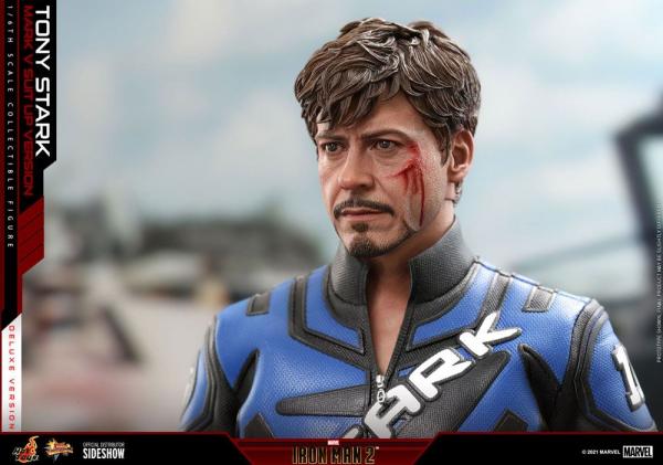 Iron Man 2: Tony Stark (Mark V Suit Up Version) Deluxe 1/6 Action Figure - Hot Toys