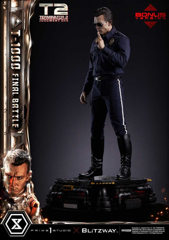 Terminator 2 Museum Masterline Series Statue 1/3 T-1000 Final Battle Deluxe Bonus Version 73 cm 4