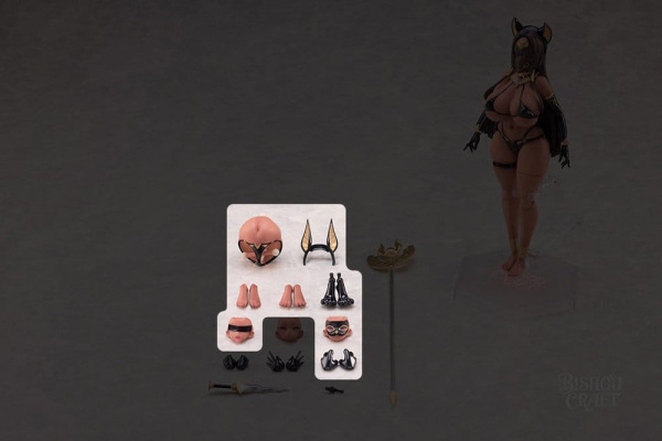Original Character Isekai Emaki Action Figure Parts 1/12 Egyptian Goddess Bastet 1