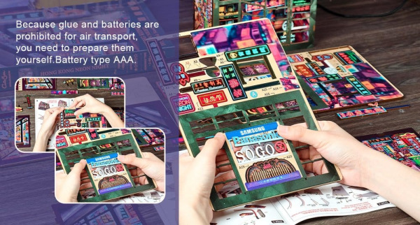 Book Nook Hong Kong Neon Light 13 x 17 cm 10