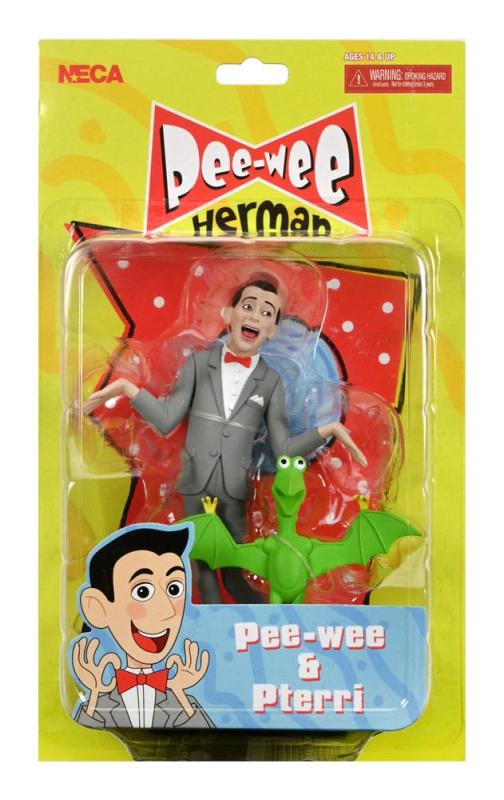 Pee-Wee Herman Toony Classics Figure Pee-Wee & Pterri 15 cm