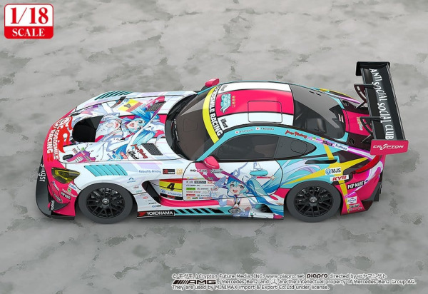 Hatsune Miku GT Project Vehicle 1/18 Good Smile Hatsune Miku AMG 2024 Season Opening Ver. 26 cm 3