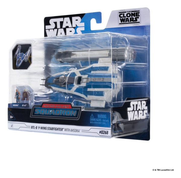 Star Wars Medium Vehicle & Figure set BTL-B Y-wing & Ahsoka & R7-A7 6