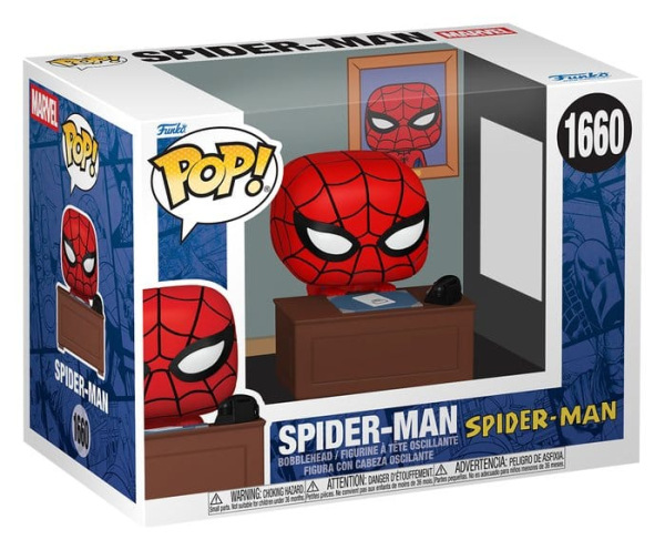 Marvel POP! Premium Vinyl Figure Meme- Spider-Man w/Desk 9 cm 1