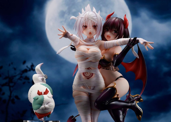 Ayakashi Triangle PVC Statue Matsuri Kazamaki & Suzu Kanade & Shirogane 25 cm 12