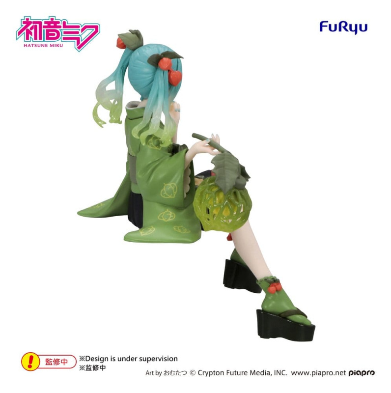 Hatsune Miku Noodle Stopper PVC Figure Flower Fairy Winter Cherry Green Color Ver. 15 cm 4