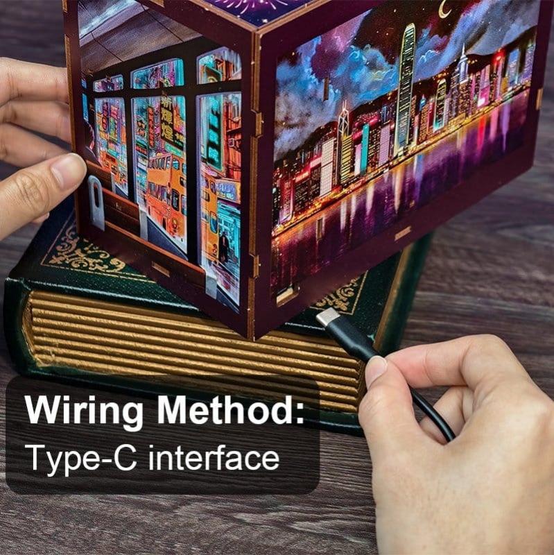 Book Nook Hong Kong Neon Light 13 x 17 cm 4