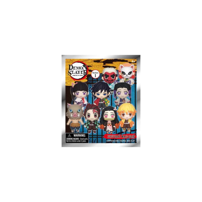 Demon Slayer: Kimetsu no Yaiba 3D PVC Bag Clips Display (24) 1