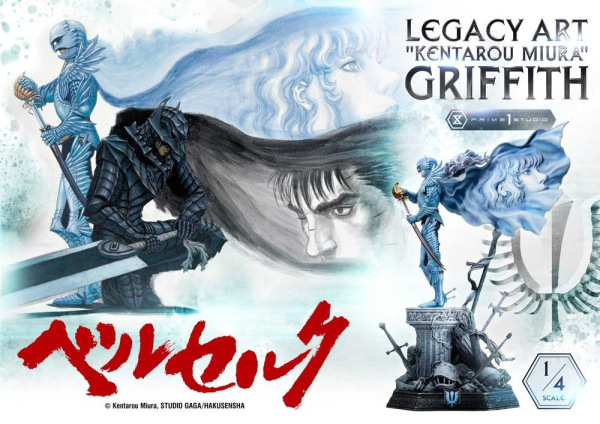 Berserk Legacy Art "Kentarou Miura" Statue 1/4 Griffith 93 cm 3