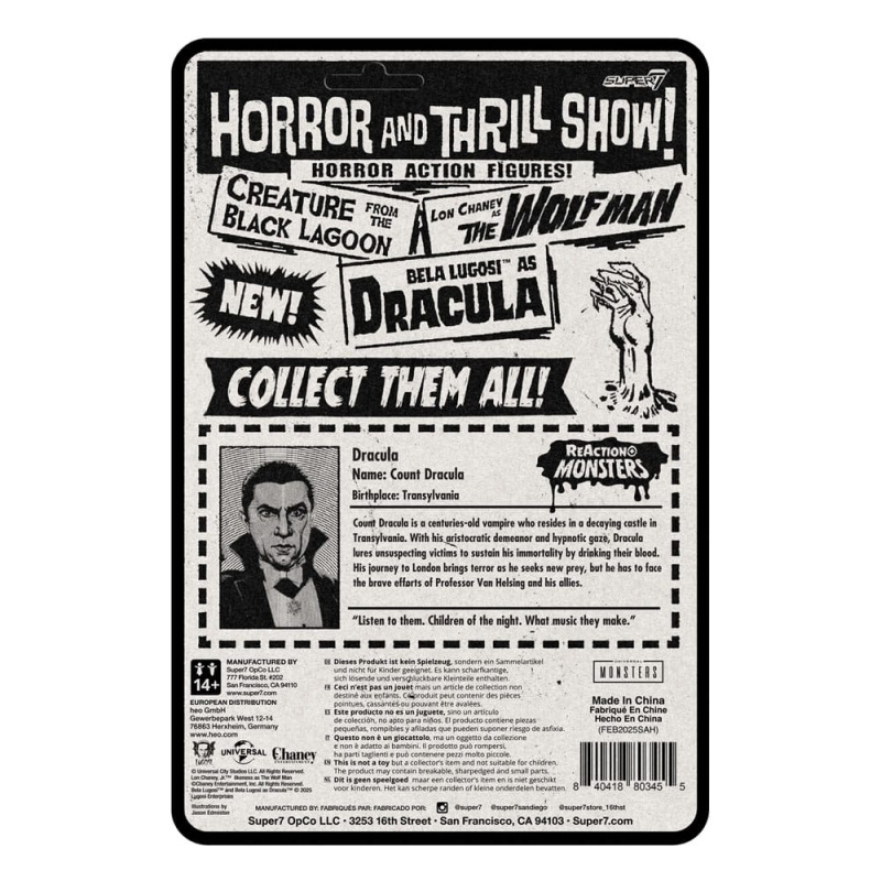 Universal Monsters ReAction+ Action Figure Wave 1 Dracula 10 cm 2