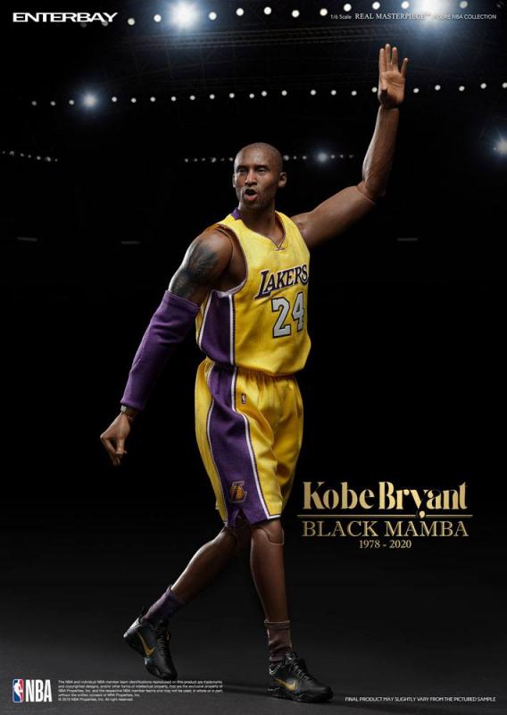NBA Collection: Kobe Bryant (Black Mamba) 1/6 Masterpiece Action Figure - Enterbay