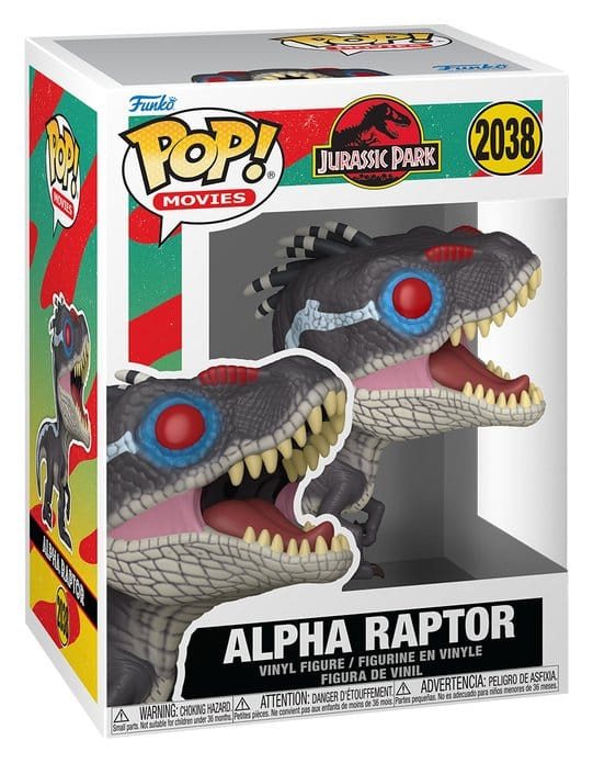 Jurassic Park POP! Movies Vinyl Figure Alpha Raptor 9 cm 1