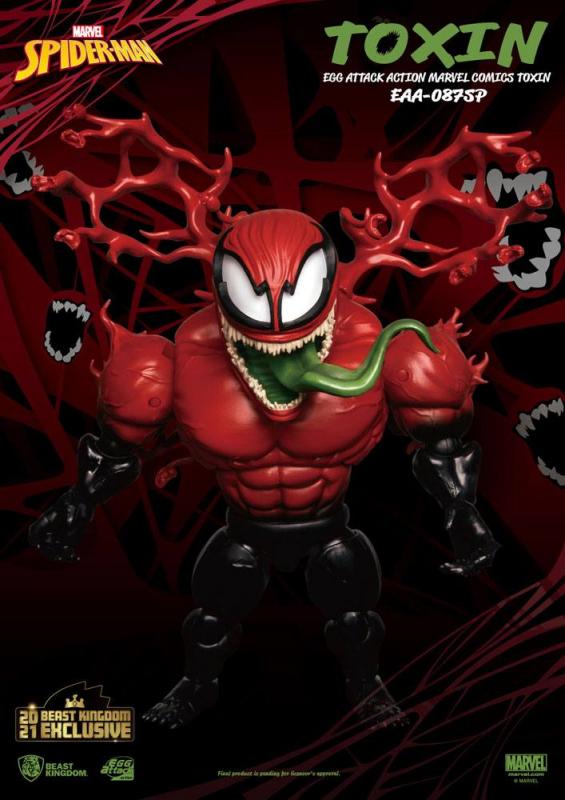 Marvel Comics: Toxin 20 cm Exclusive Egg Attack Action Figure - Beast Kingdom Toys