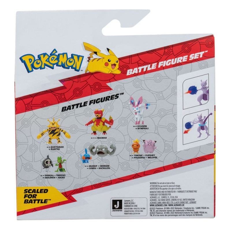Pokémon Figure 2-Pack Mewtwo 10 cm & Mew 5 cm 1