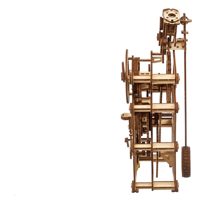 Ugears 3D Wooden Puzzle Engine Clock 8