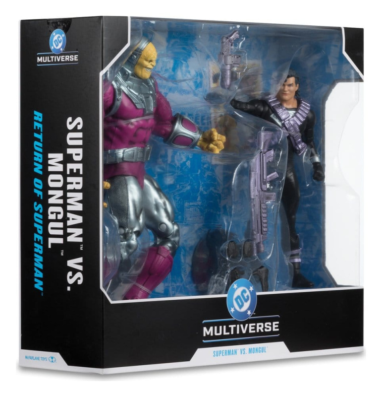 DC Multiverse Megafig Action Figure 2-Pack Mongul vs Superman (Return of Superman) 25 cm 8