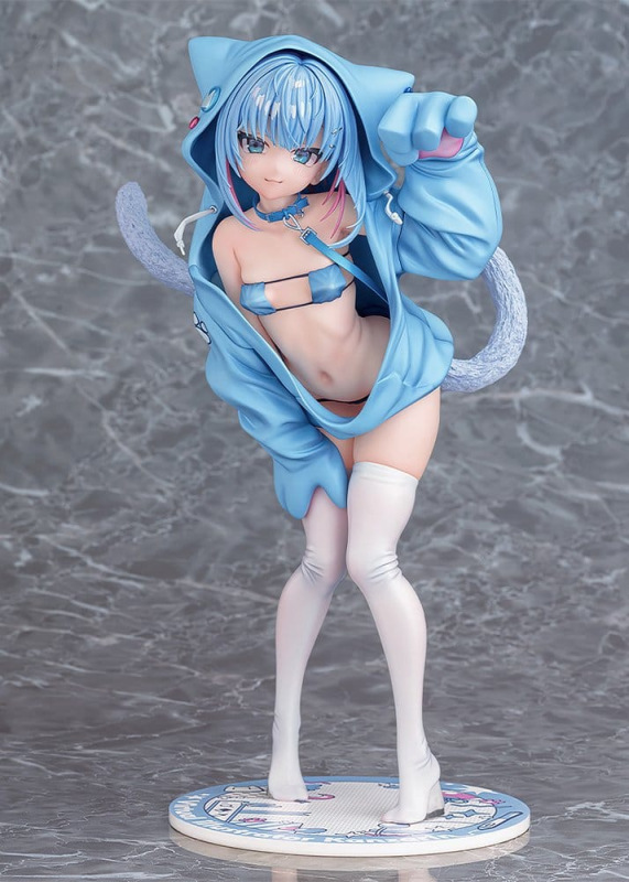 Virtual illustrator Kanzarin PVC Figure 1/6 kanzarin-chan: Cat-Eared Hoodie Ver. 26 cm 8