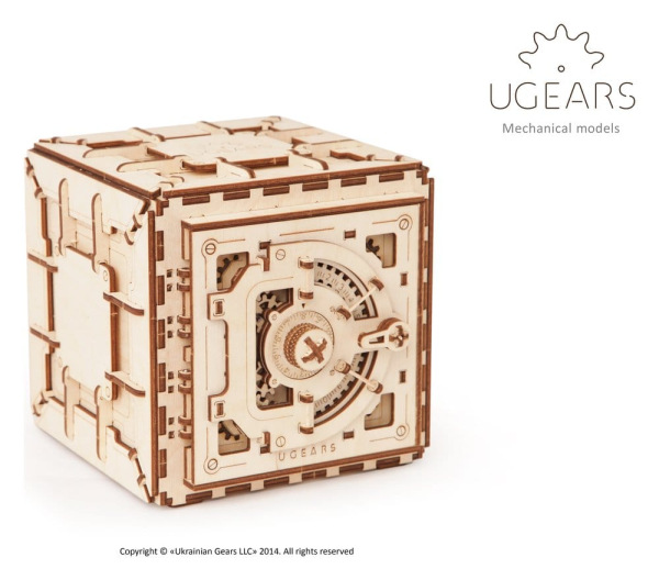 Ugears 3D Wooden Puzzle Safe 4