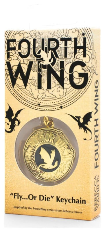 Fourth Wing Keychain Fly or Die 14 cm 3