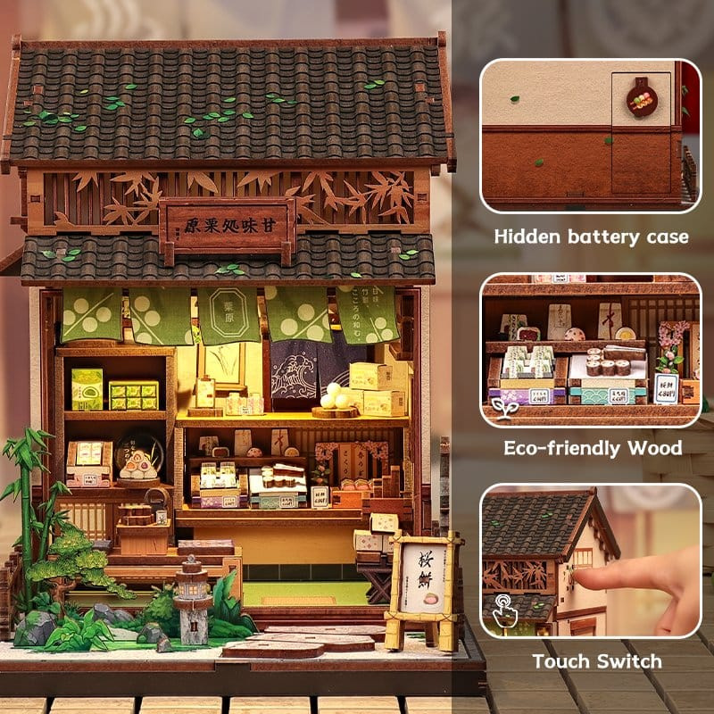 Miniature House Model Kit Kanmi-dokoro Kurihara 19 x 15 cm 4