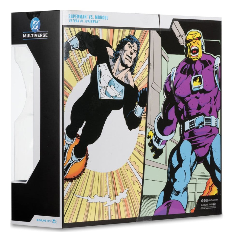 DC Multiverse Megafig Action Figure 2-Pack Mongul vs Superman (Return of Superman) 25 cm 9