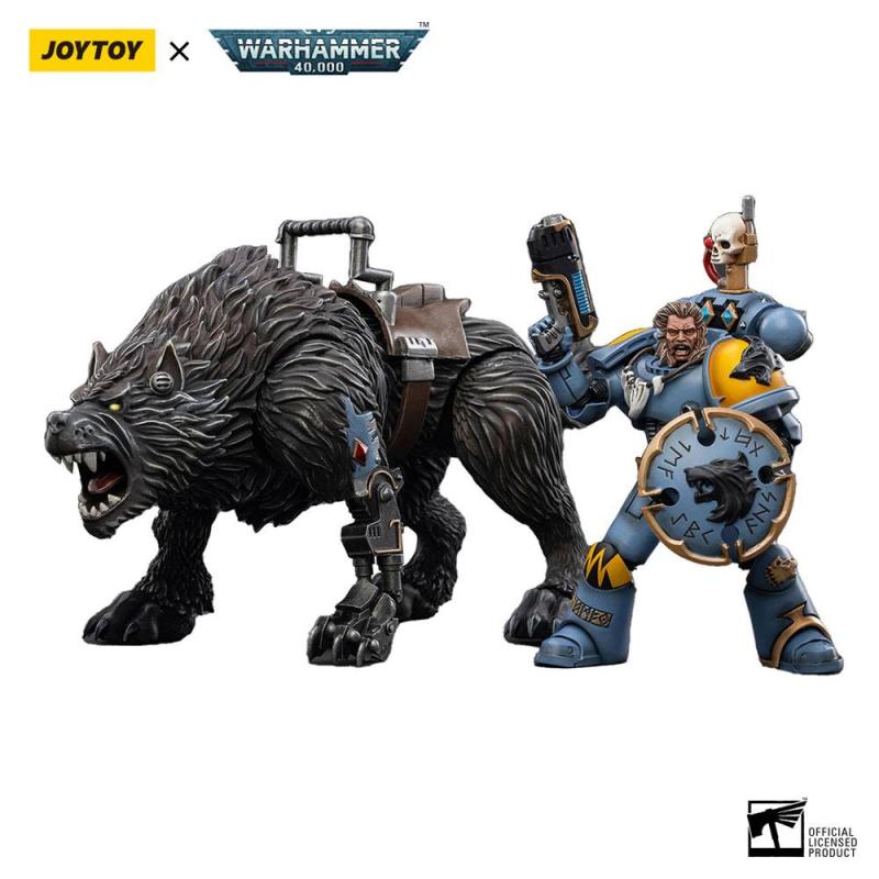 Warhammer 40k: Space Wolves Thunderwolf Cavalry Frode 1/18 Action Figure - Joy Toy (CN)