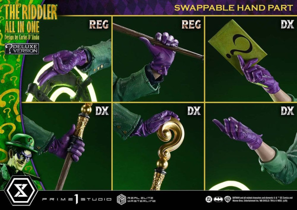 DC Comics Real Elite Masterline Series Statue 1/3 The Riddler All In One (Design by Carlos D'Anda) D 11