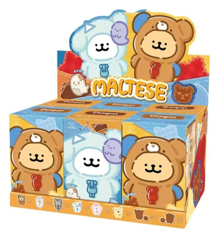 Maltese My Good Buddy Series Plush Figure Blind Box Display (6) 1
