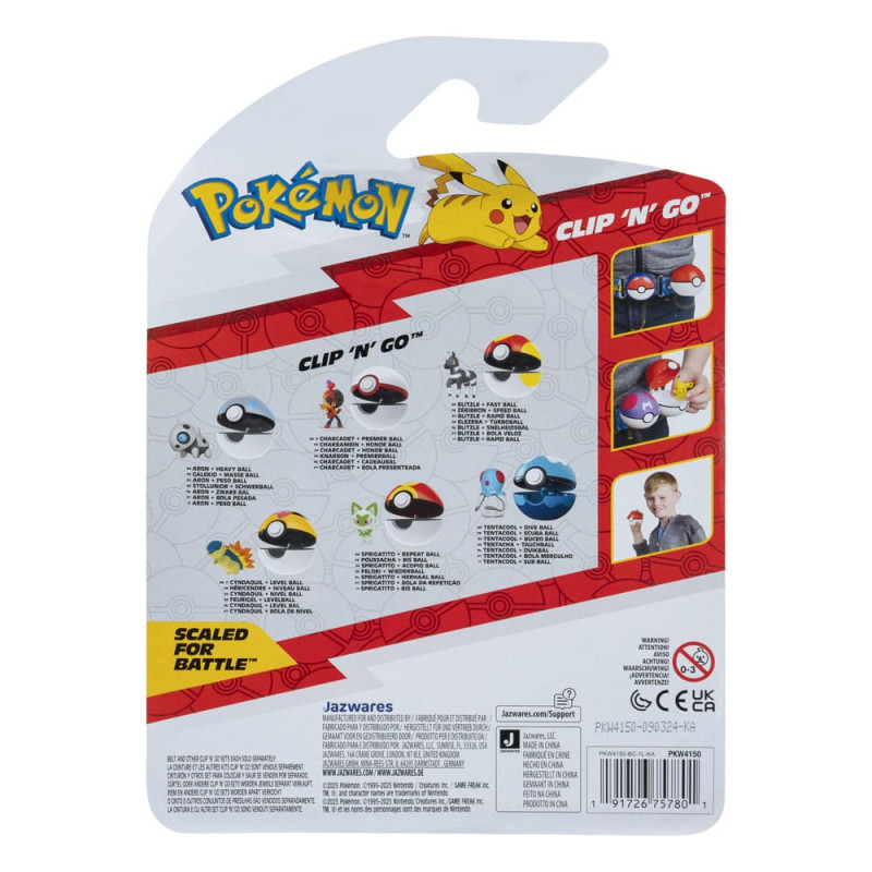 Pokémon Clip'n'Go Poké Balls Blitzle & Fast Ball 1