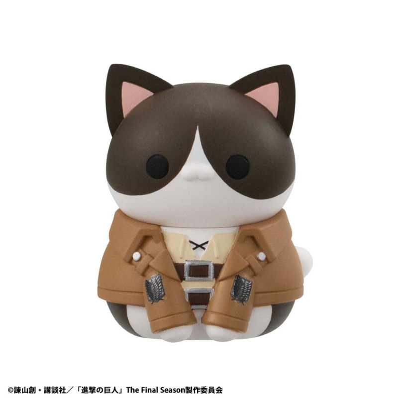 Attack on Titan Mega Cat Project Mini Figures Attack on Tinyan Gathering Scout Regiment danyan! 3 cm 1
