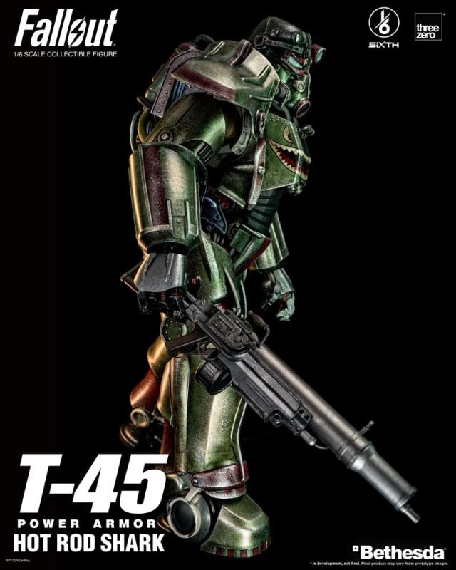 Fallout FigZero Action Figure 1/6 T-45 Hot Rod Shark Power Armor 37 cm 11