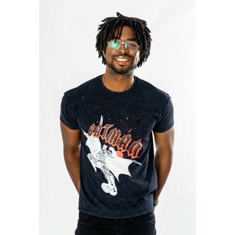 Batman T-Shirt Rock Acid Wash Size XXL 2