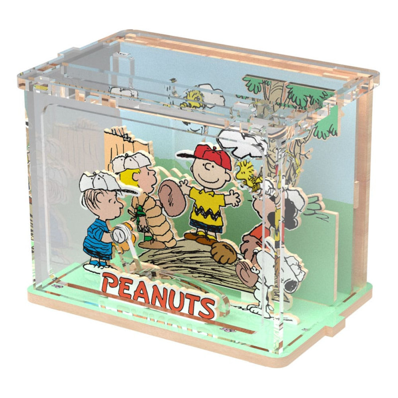 Peanuts Puremind DIY Construction Mini Scene Baseball Time 3