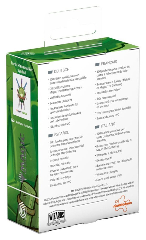 Ultimate Guard Art Sleeves Magic: The Gathering | Teenage Mutant Ninja Turtles - Planeswalker Symbol 2