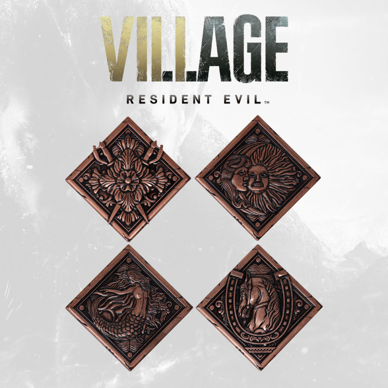 Resident Evil VIII Medallion Set House Crest Limited Edition 10
